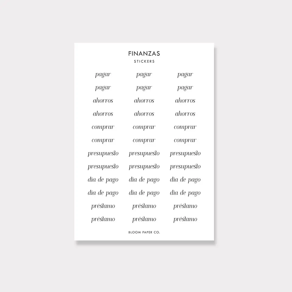 Stickers | Finanzas 1