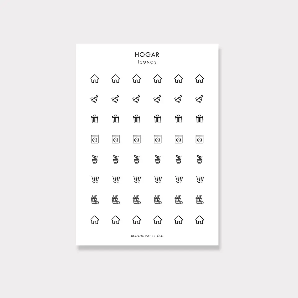 Stickers Íconos | Hogar 1