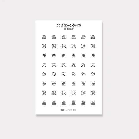 Stickers Íconos | Celebraciones