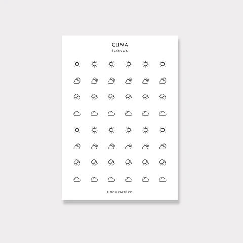 Stickers Íconos | Clima