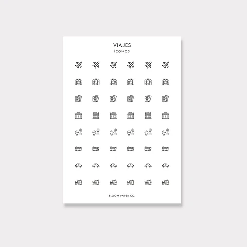 Stickers Íconos | Viajes