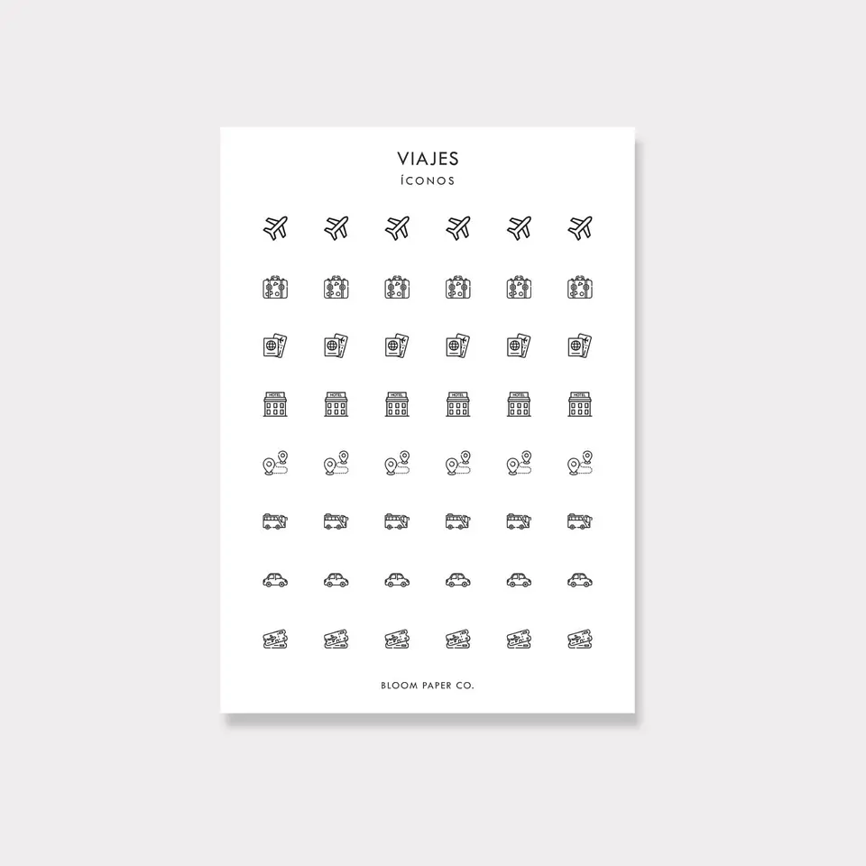 Stickers Íconos | Viajes 1