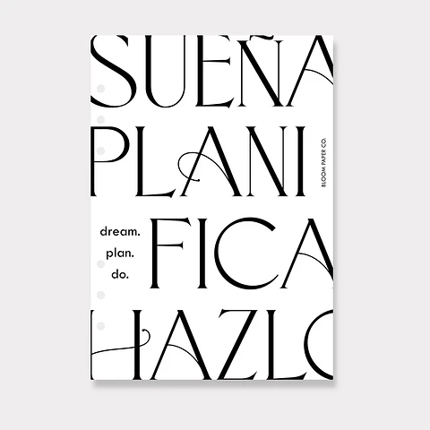 Portada | A5 | Dream.Plan.Do.