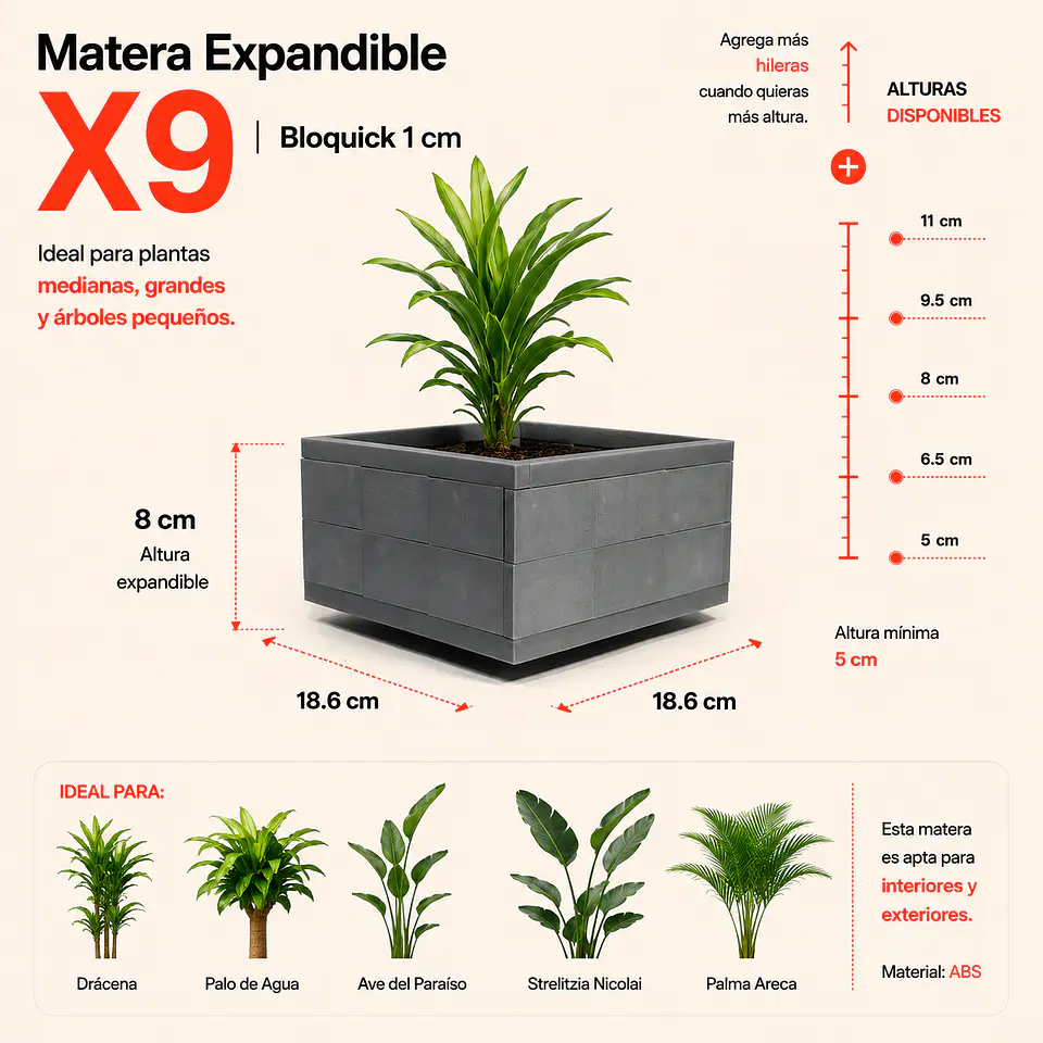 Matera Expandible x9 | Bloquick 1 cm 8