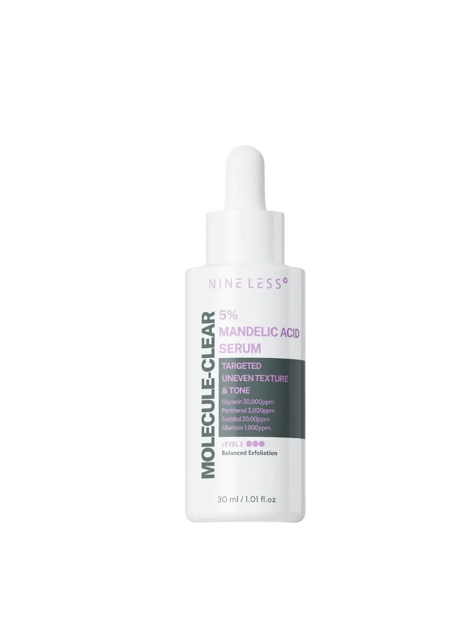 NINELESS Serum Facial Molecule-Clear 5% Mandelic Acid Serum 1