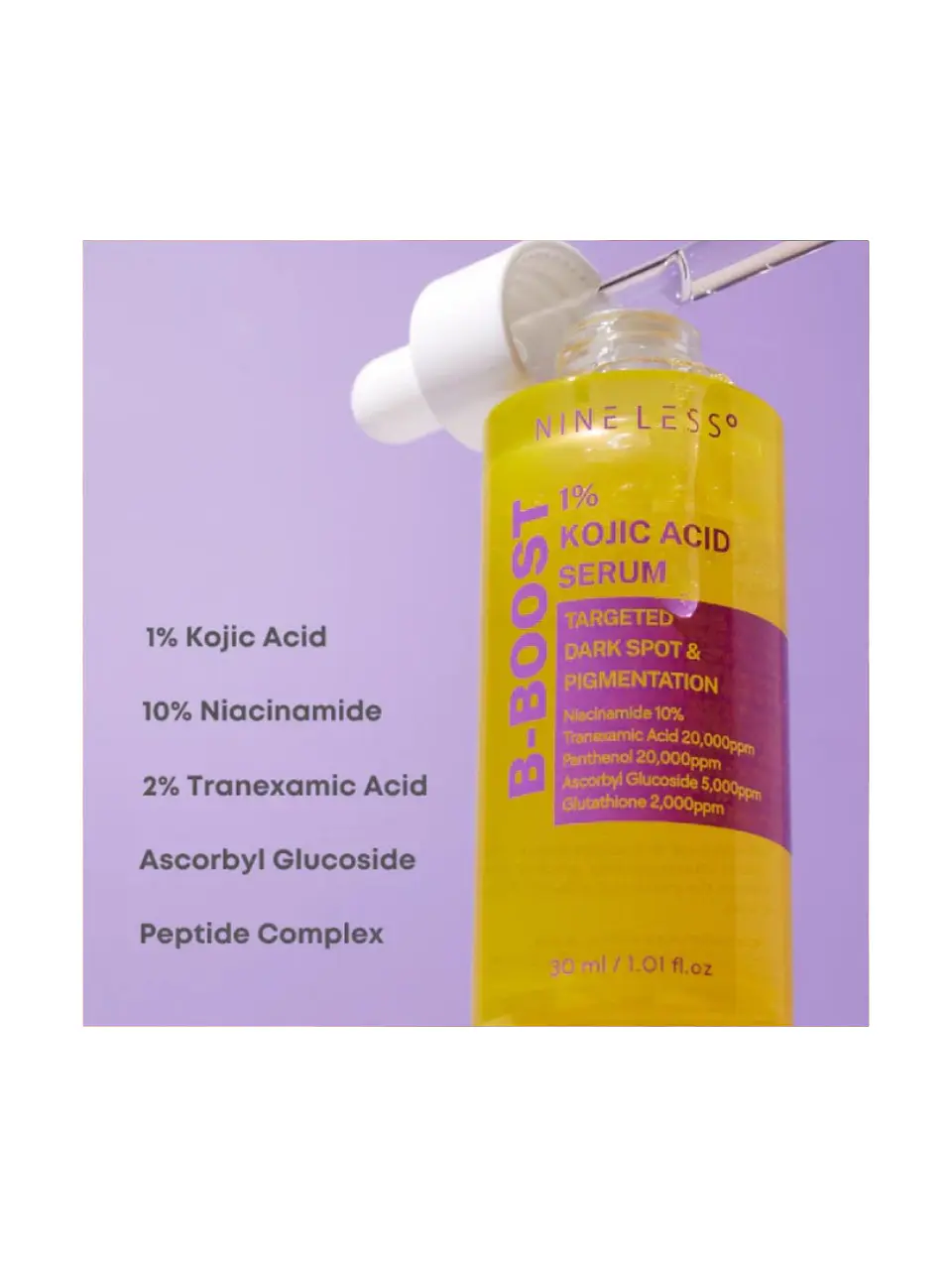 B-Boost 1% Kojic Acid Serum 30ml – Nine Less 2