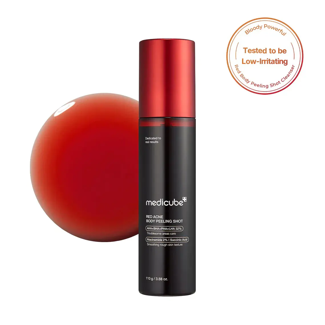 RED ACNE BODY PEELING SHOT 2.0 MEDICUBE 1