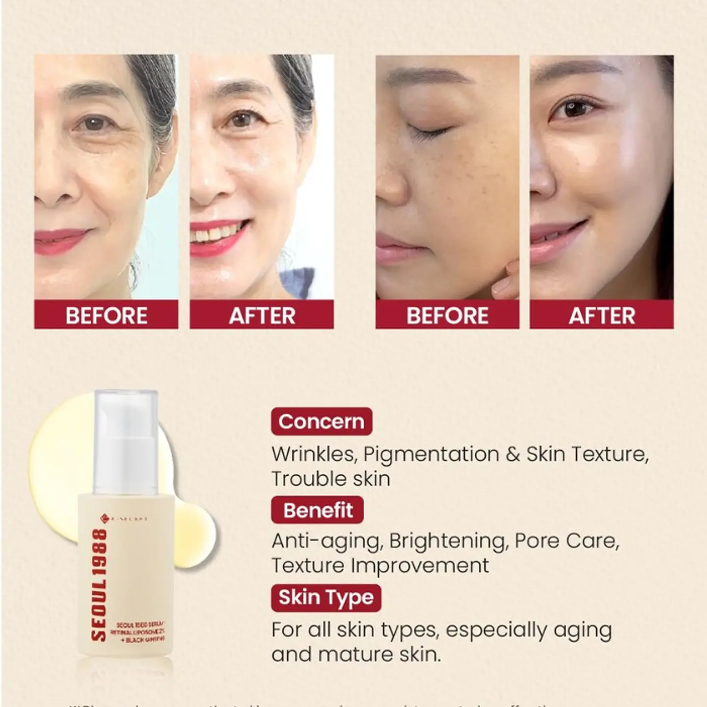 SEOUL 1988 Retinal Liposome 2% + black ginseng 30ml 2