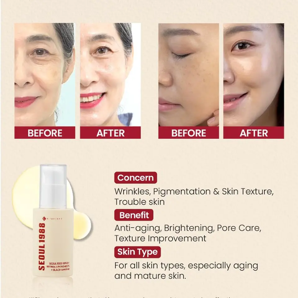 SEOUL 1988 Retinal Liposome 2% + black ginseng 30ml 2