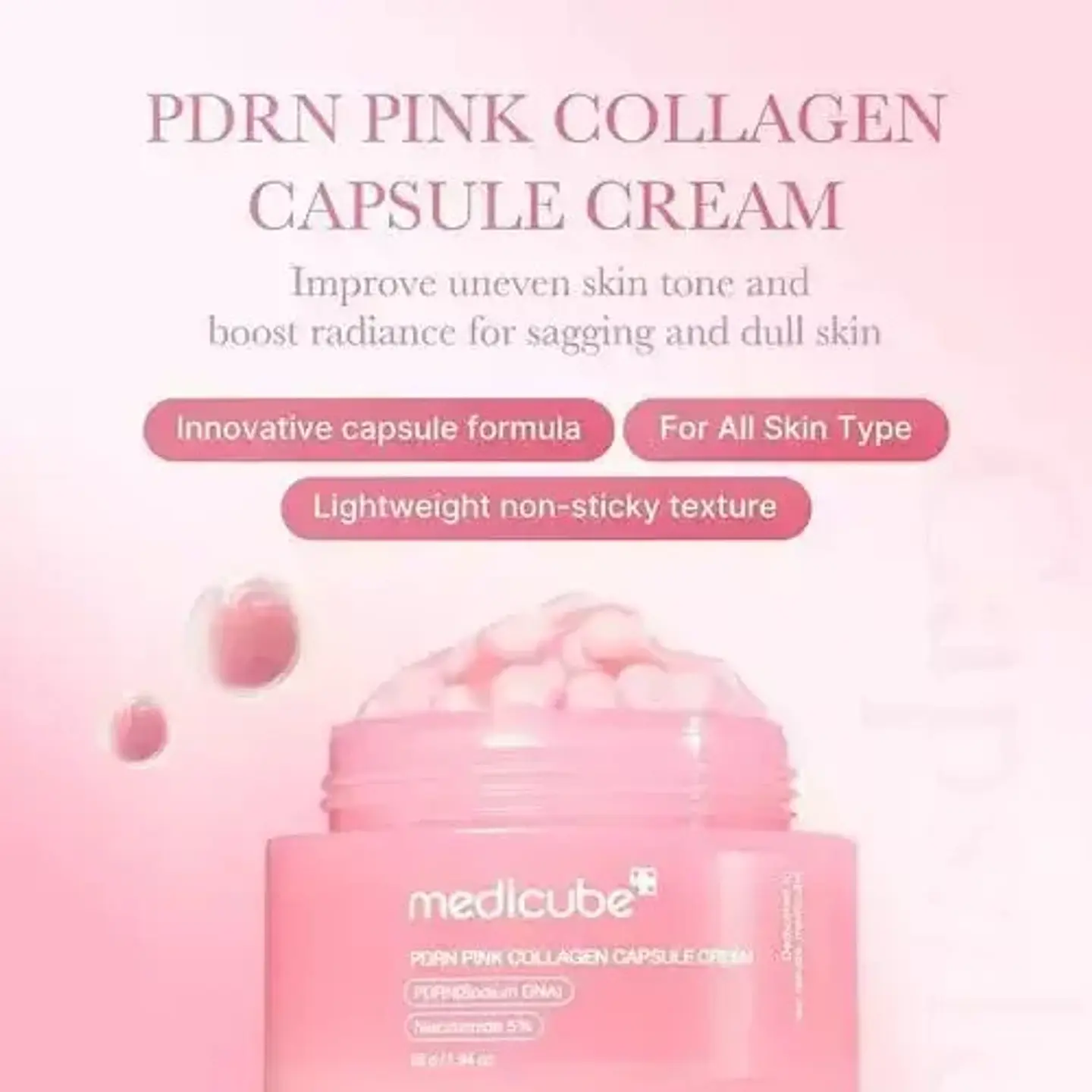 Medicube PDRN Pink Collagen Capsule Cream 3