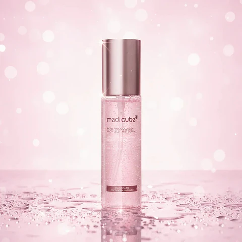 PDRN PINK COLLAGEN GLOW JELLY MIST SERUM (100ml) – MEDICUBE