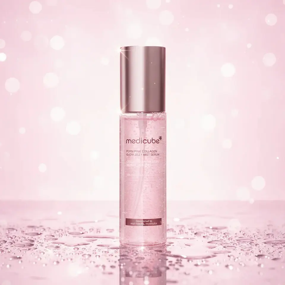 PDRN PINK COLLAGEN GLOW JELLY MIST SERUM (100ml) – MEDICUBE 1