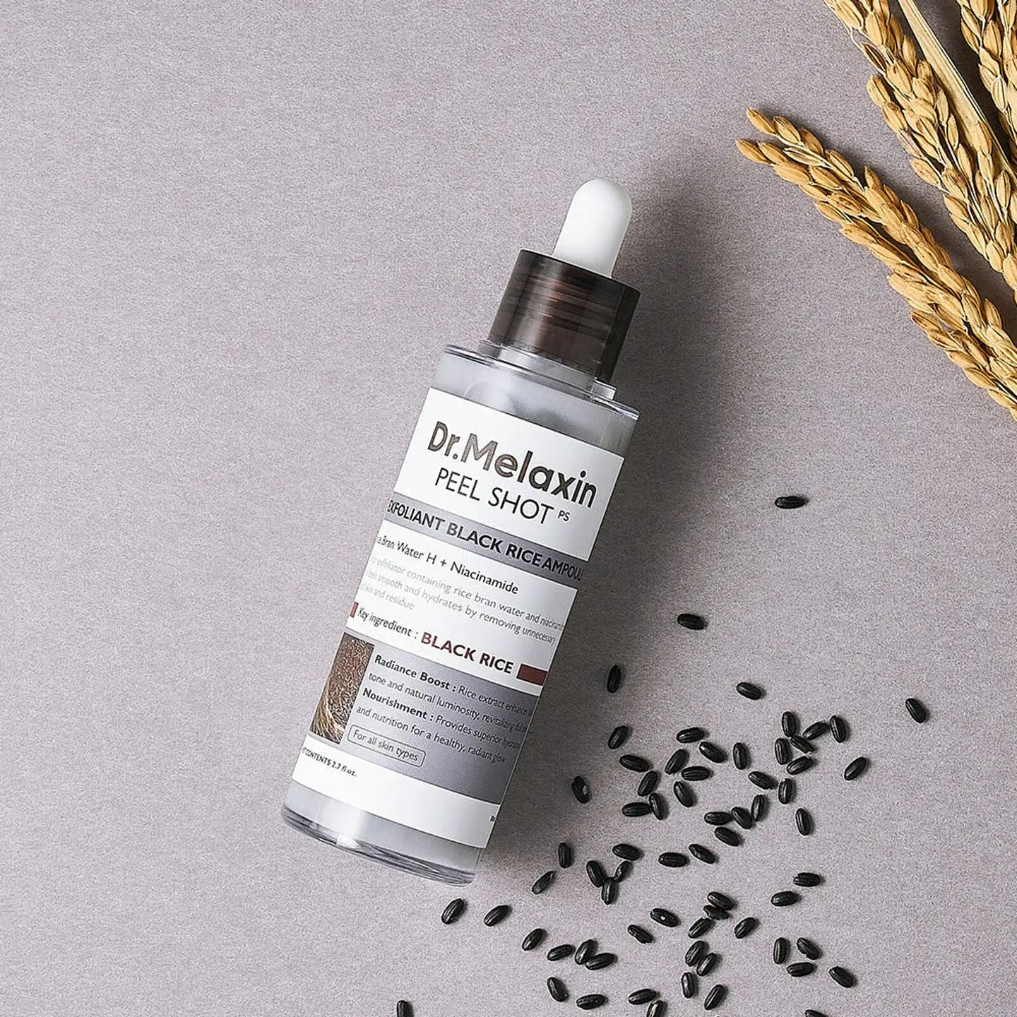 DR. MELAXIN Peel Shot Exfoliating Black Rice Ampoule – 80 ml 1