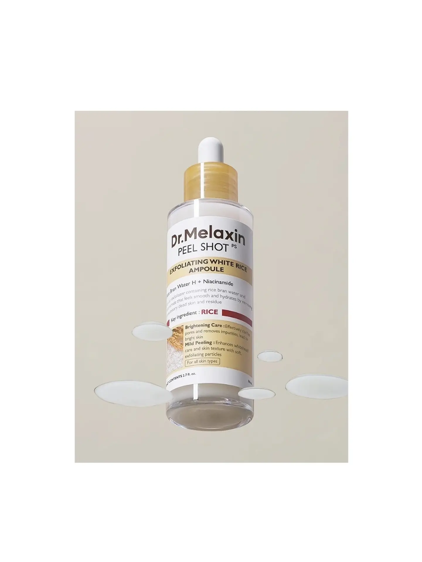 Dr. Melaxin Peel Shot Exfoliating White Rice Ampoule 80 ml 1