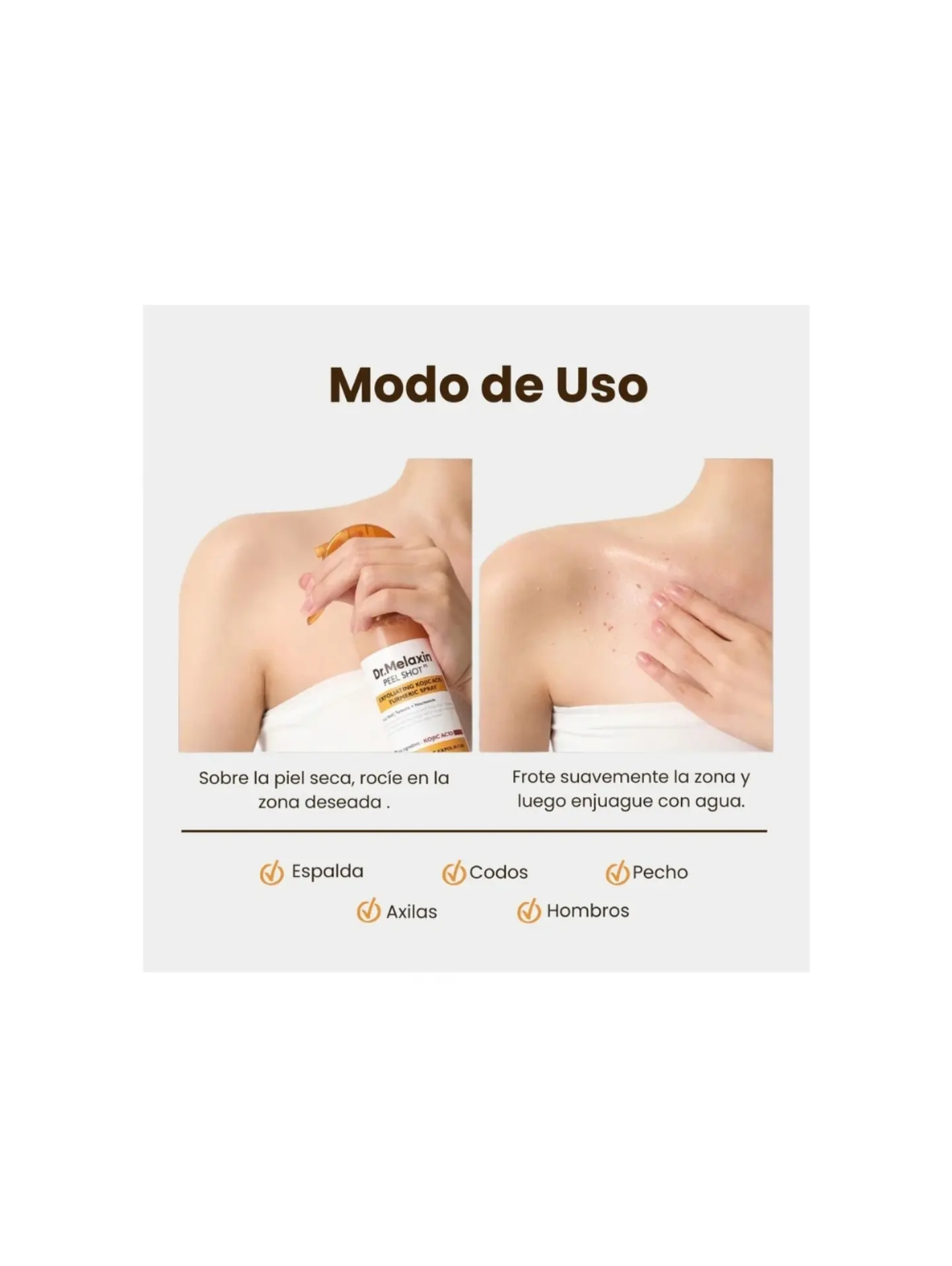 Dr. Melaxin Peel Shot Exfoliating Kojic Acid Turmeric Spray 3