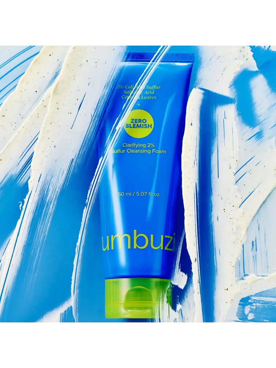 Numbuzin No. 0 Zero Blemish Clarifying 2% Sulfur Cleansing Foam 150 ml 2