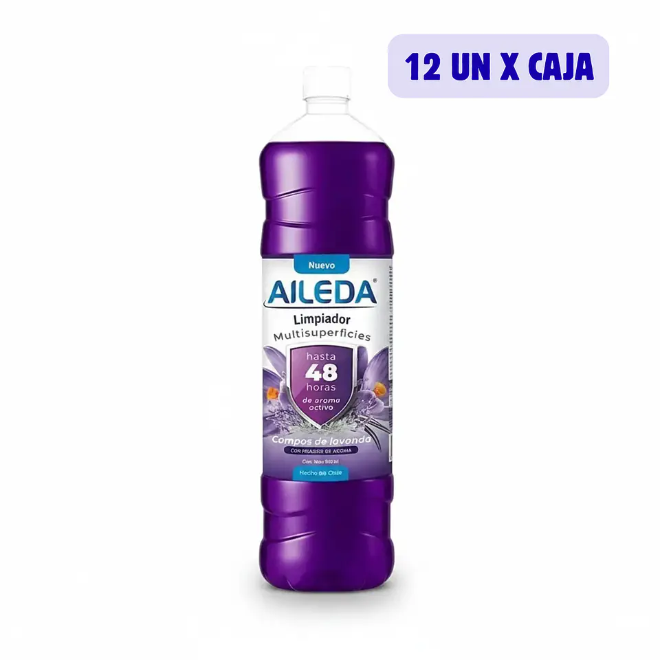 Limpiador Multisuperficies Campos de Lavanda 900 ml - Caja de 12 Unidades 1