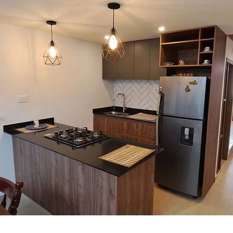 Cocina Nogal Moderna
