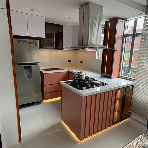 Cocina Terracota Moderna