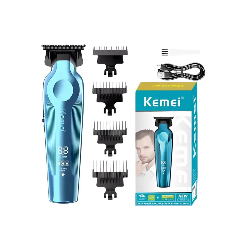 Trimmer Kemei kM-264 Azul Recargable 2