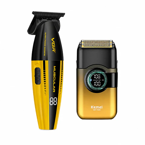 Pack Trimmer VGR 285T y Shaver Kemei T389
