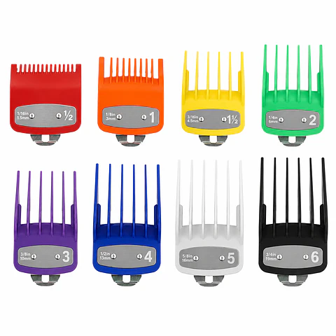 Guías de clipper de colores con clip metálico 