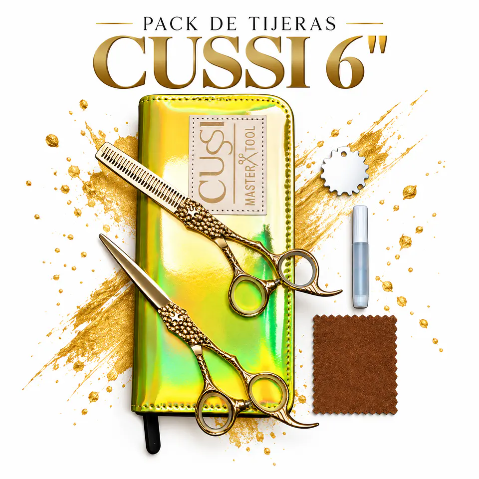 Pack de tijeras Cussi de 6