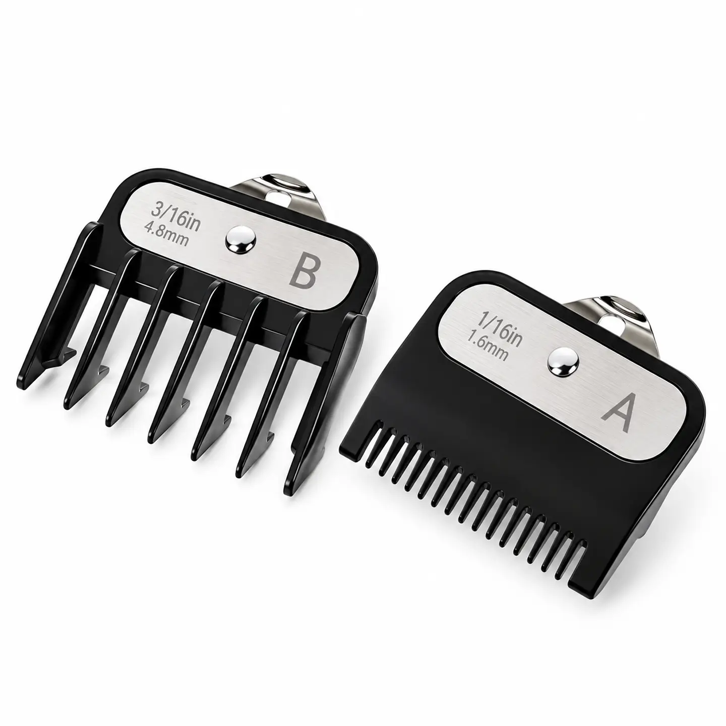 Guías intermedias negras con clip metálico  1