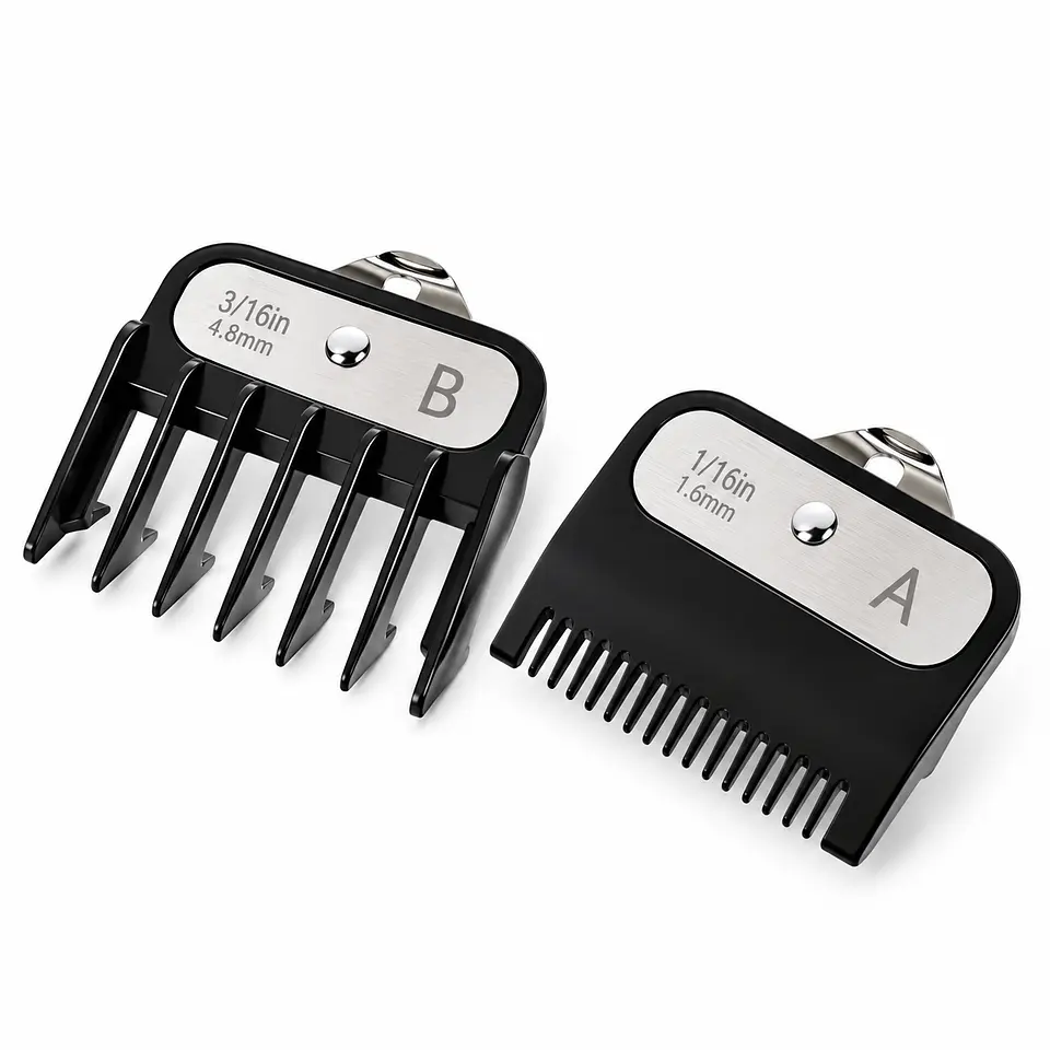 Guías intermedias negras con clip metálico  1