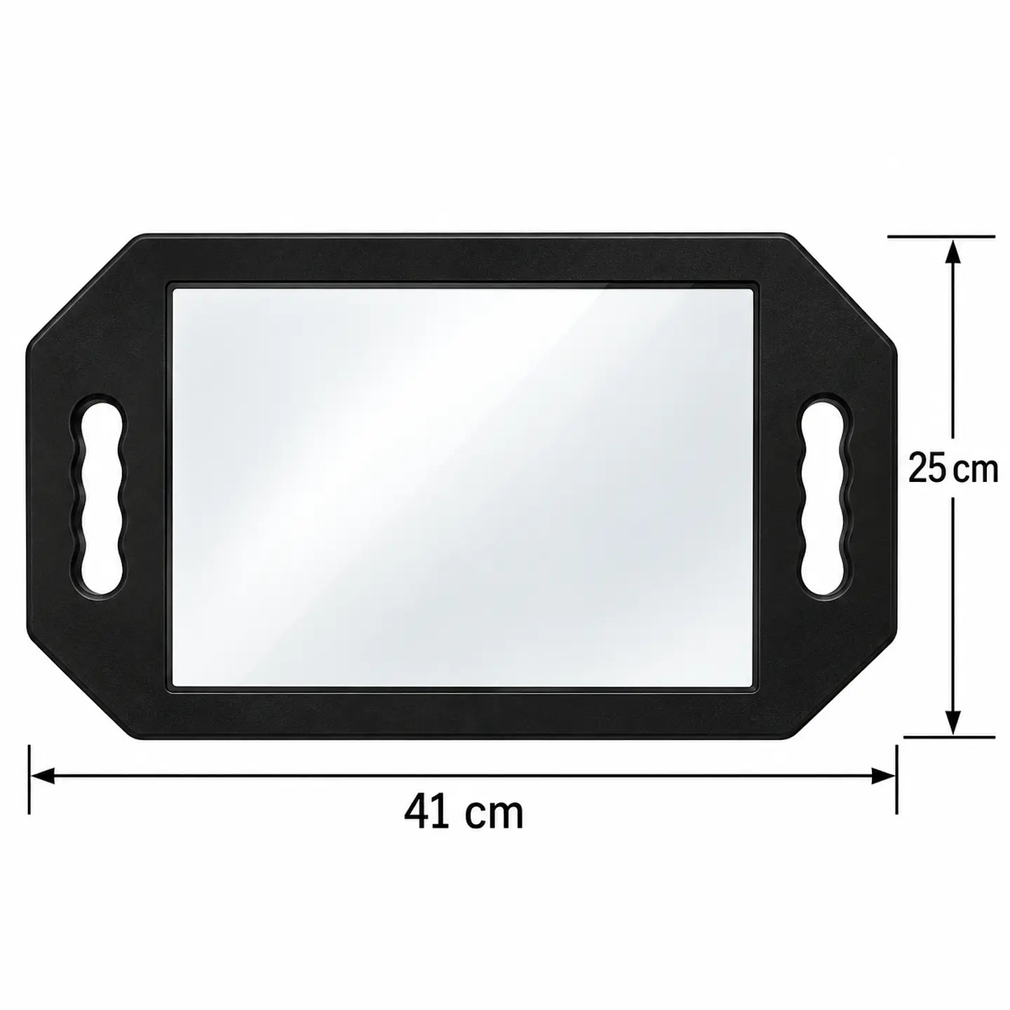 Espejo rectangular con bordes de goma  2