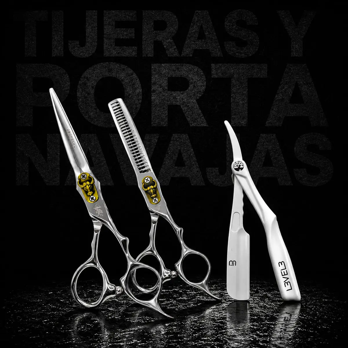TIJERAS Y PORTA NAVAJAS 