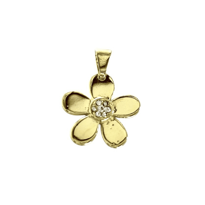 Colgante flor circon 1
