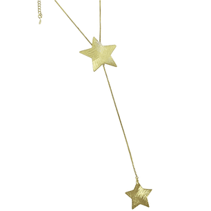 Collar estrellas satinadas