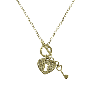 Collar corazón con llave