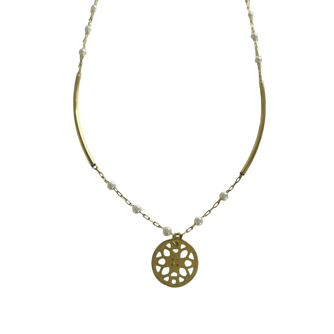 Collar Perlas mandala 1
