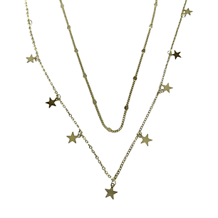 Collar estrellas colgantes
