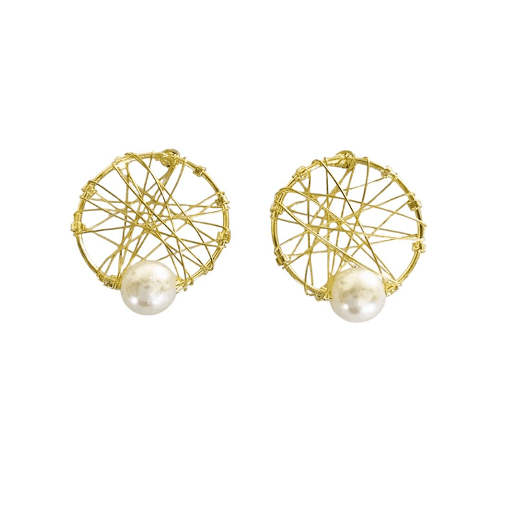 Aros alambrismo y perla 1