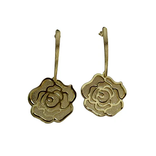 Aros flor base larga