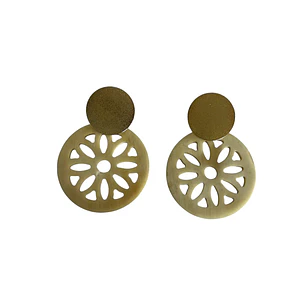 Aros de cacho base enchapado en oro