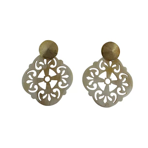 Aros de cacho base enchapado en oro