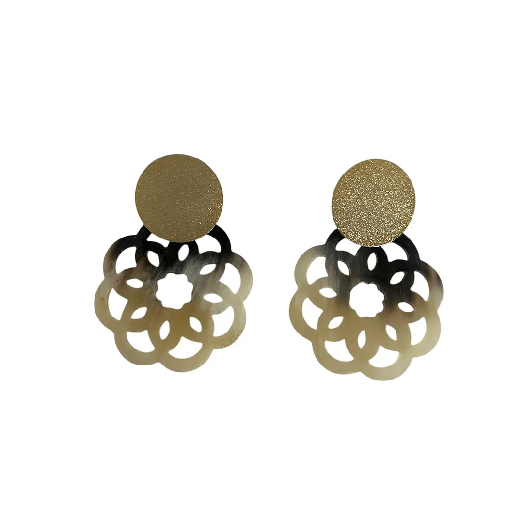 Aros de cacho base enchapado en oro 1