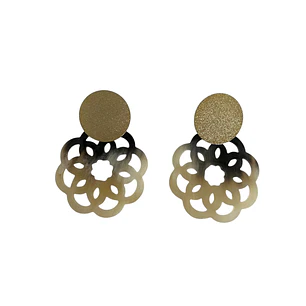 Aros de cacho base enchapado en oro
