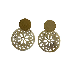 Aros de cacho base enchapado en oro