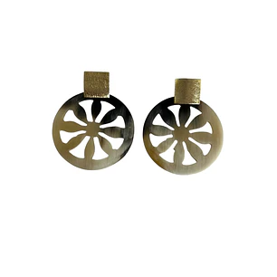 Aros de cacho base enchapado en oro