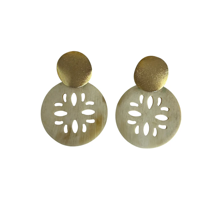 Aros de cacho base enchapado en oro 1