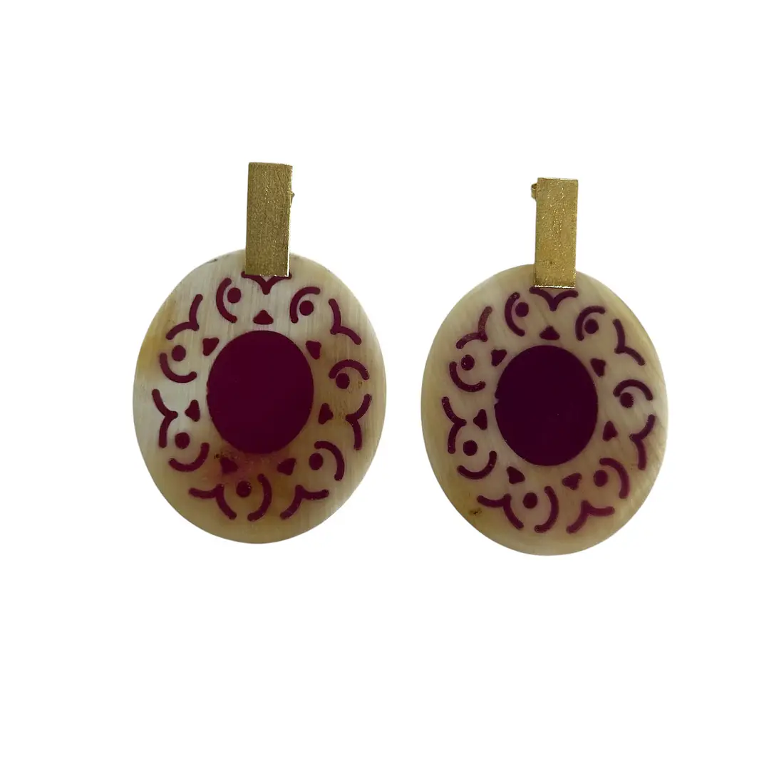 Aros de cacho base enchapado en oro 1