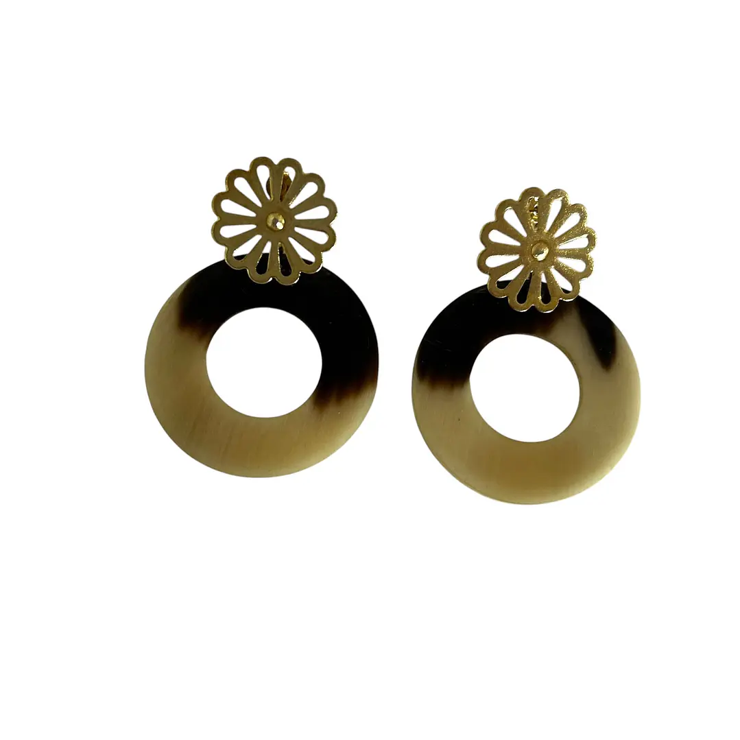Aros de cacho base enchapado en oro 1