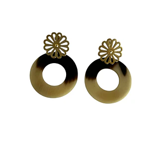 Aros de cacho base enchapado en oro