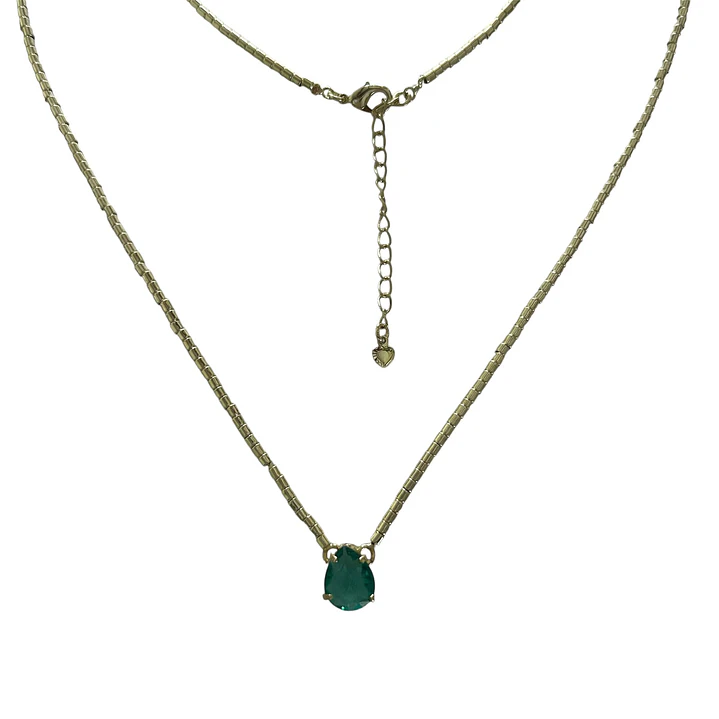 Collar mostacilla y cristal  2