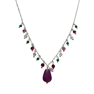 Collar cristales de colores